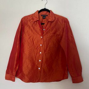 3/$15 Vintage Silk Women's Button Down